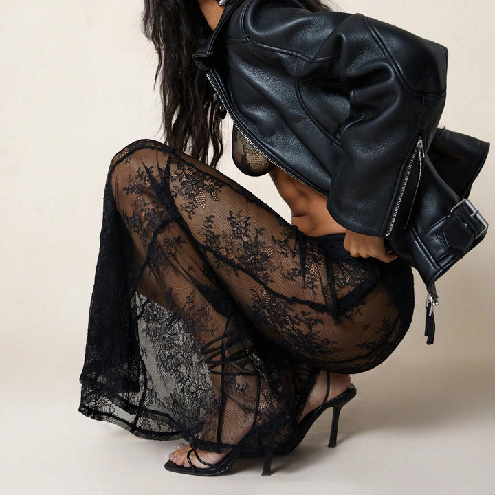 Mesh Cocktail Skirt
