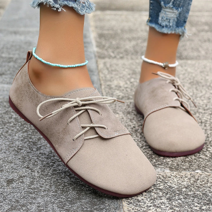Silencia Leather Flats