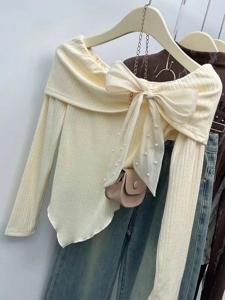 Belle Bow Off-Shoulder Top