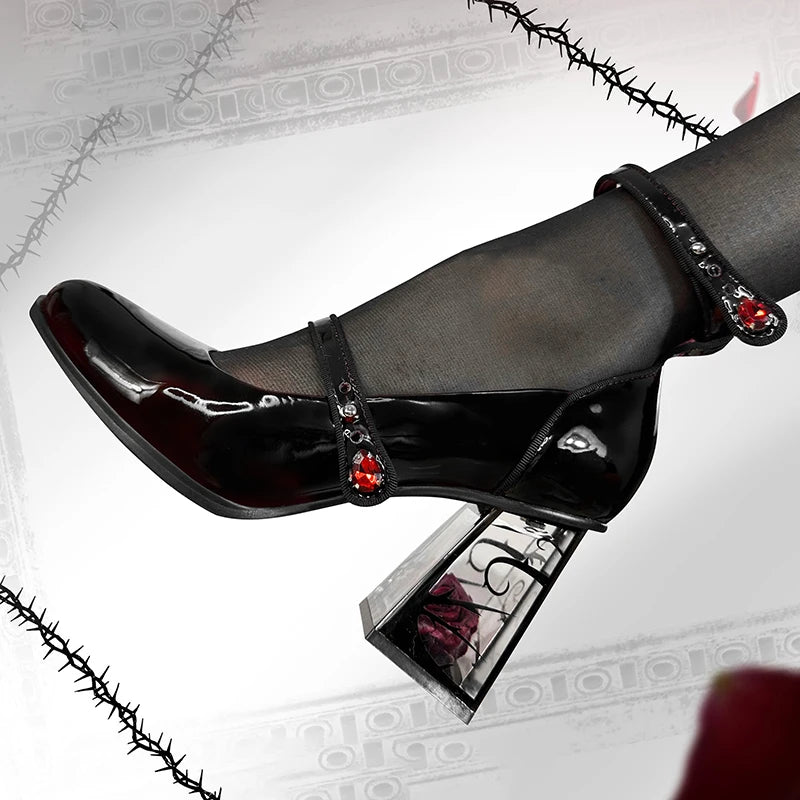 Scarlet Thorn Gothic Heels