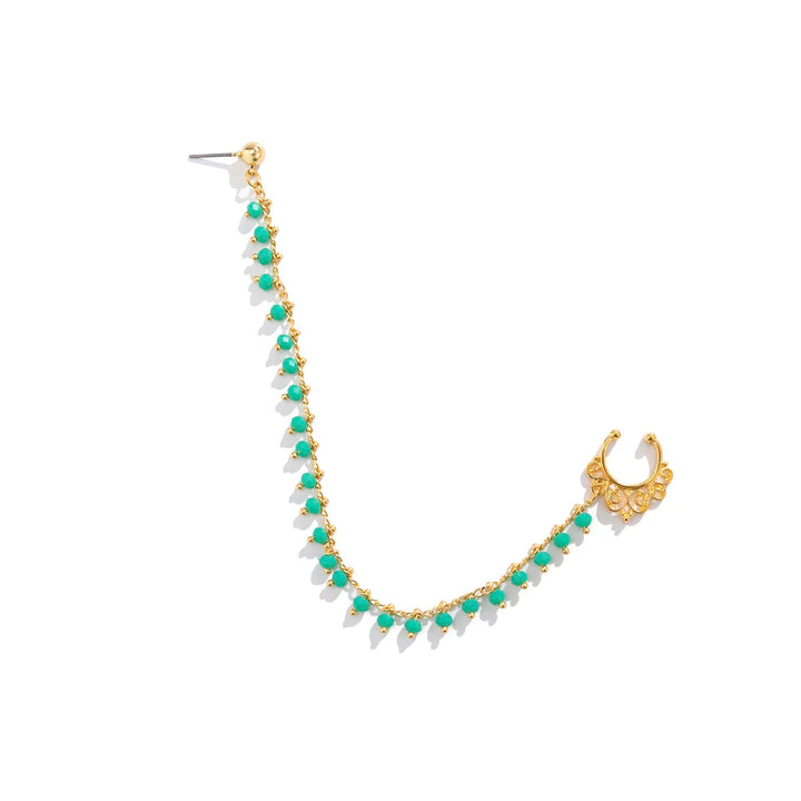 Layla Crystal Nose & Ear Ring Chain