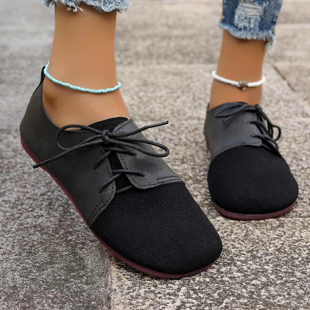 Silencia Leather Flats