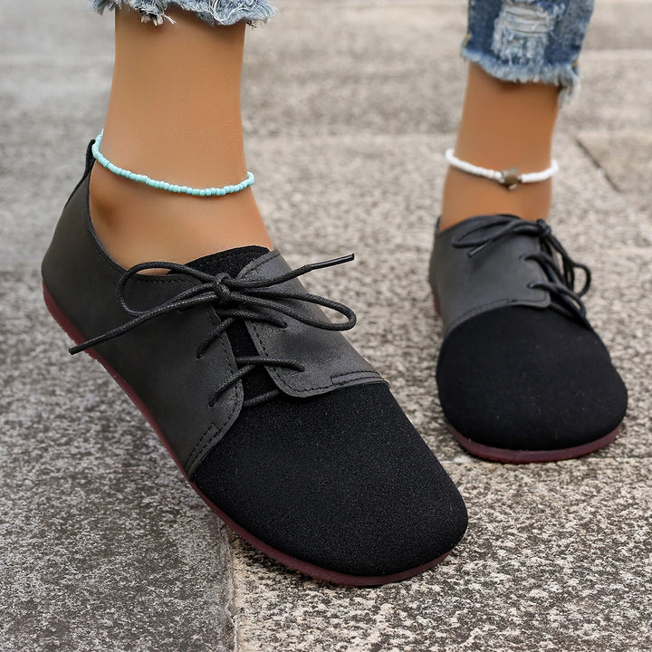 Silencia Leather Flats
