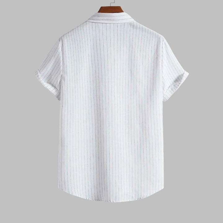 Pinstripe Cotton Linen Shirt