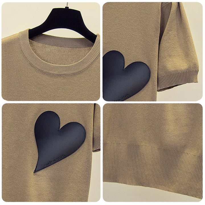Heartbeat Patch Knit