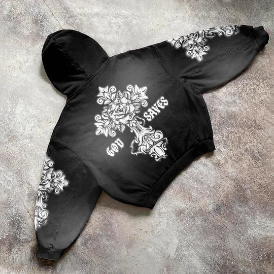 God Saves Graphic Hoodie