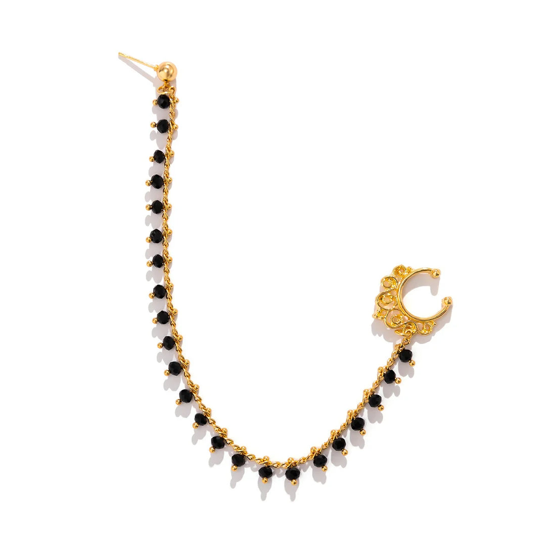 Layla Crystal Nose & Ear Ring Chain