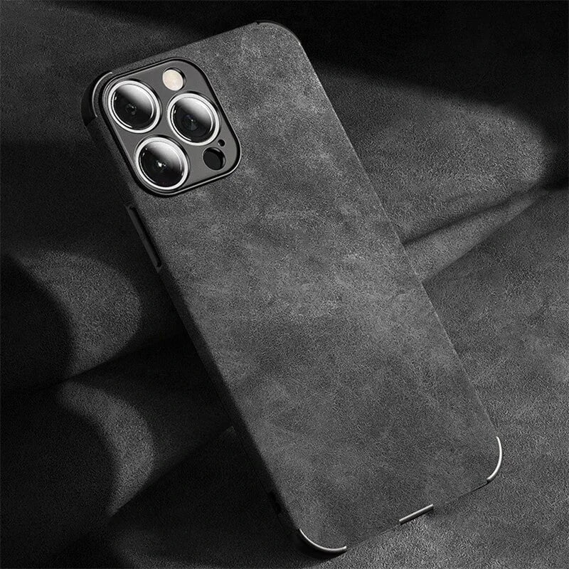 Atlas Tumbled Leather iPhone Case