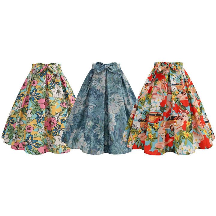 Retro Paradise Swing Skirt