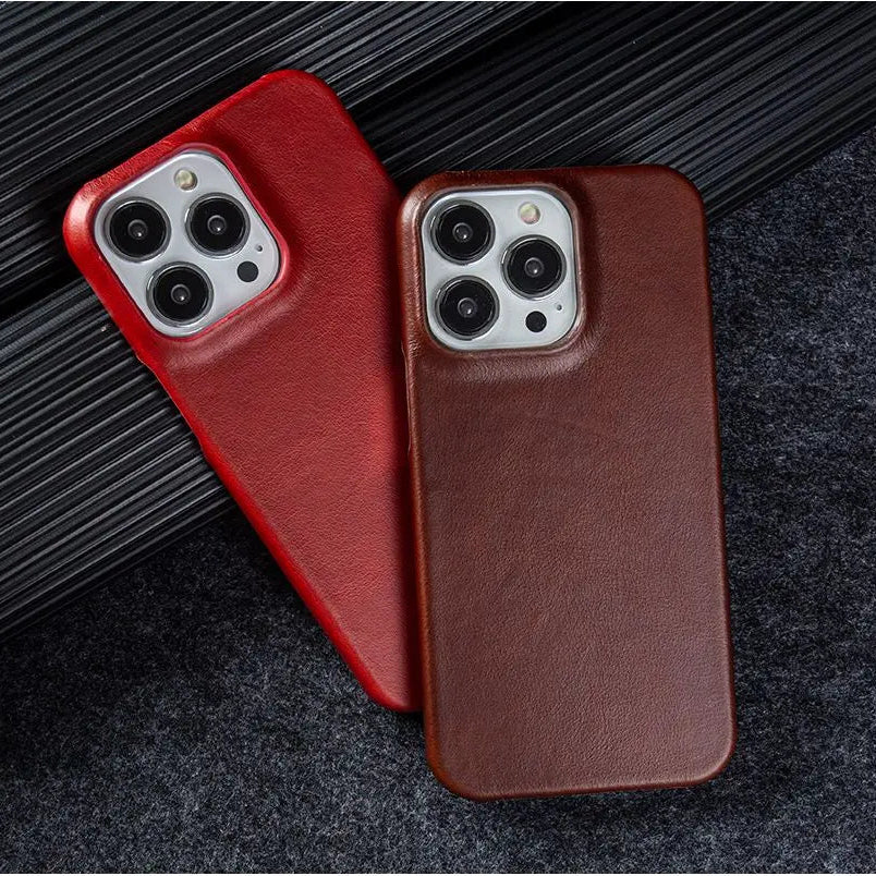Hermann Oil Wax Leather iPhone Case