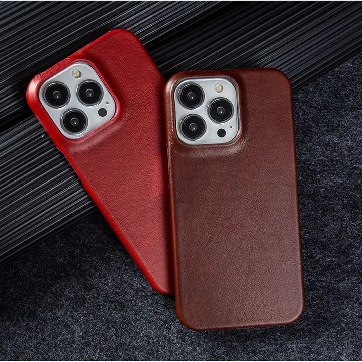 Hermann Oil Wax Leather iPhone Case