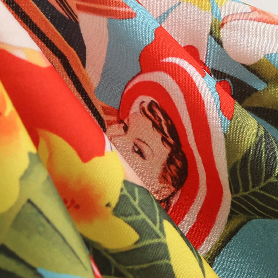 Retro Paradise Swing Skirt