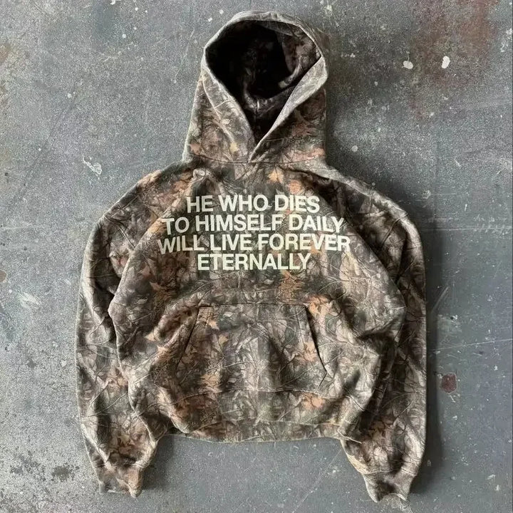 Luke 9:23 Camo Hoodie