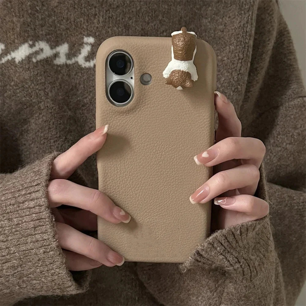 Catnap Leather iPhone Case
