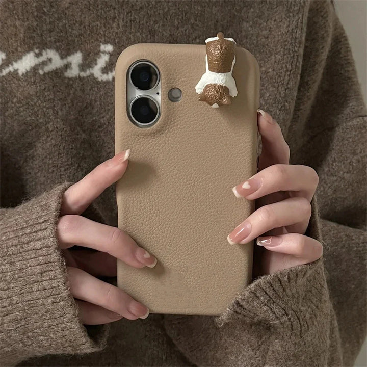 Catnap Leather iPhone Case
