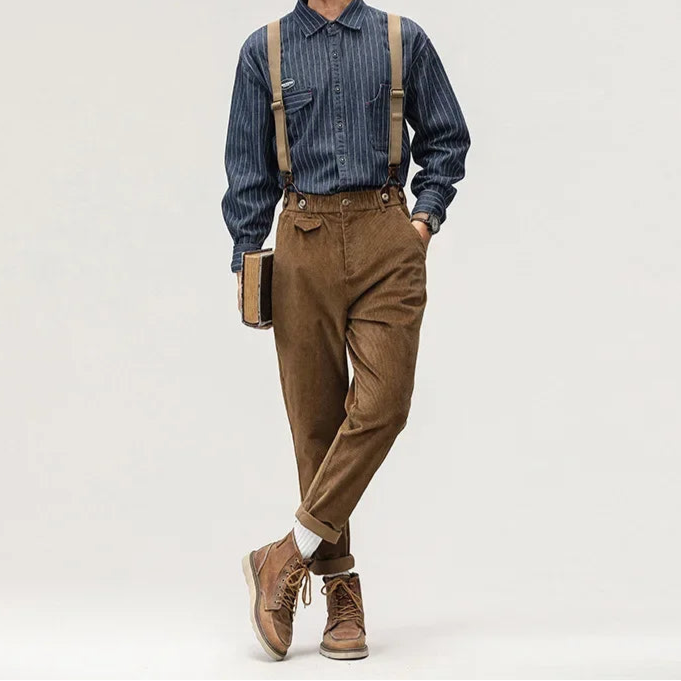 Retro Corduroy Overalls