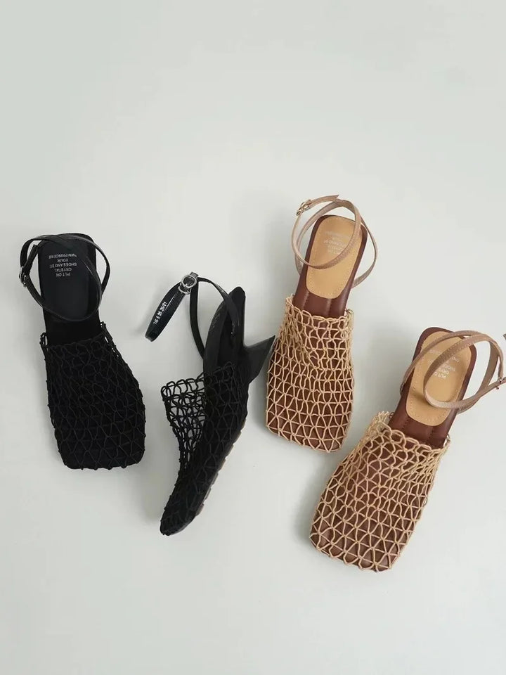 Seline Net Slingbacks