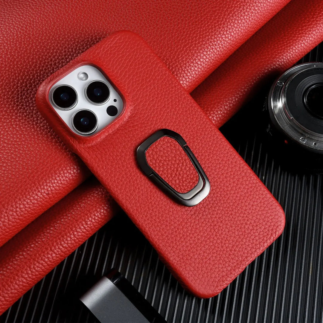 Pivot Frame Leather iPhone Case