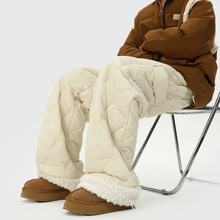 Wave Form Quilted Trousers