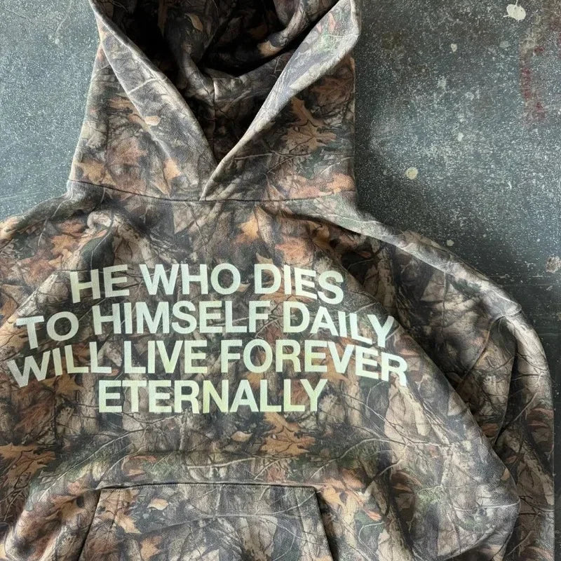 Luke 9:23 Camo Hoodie