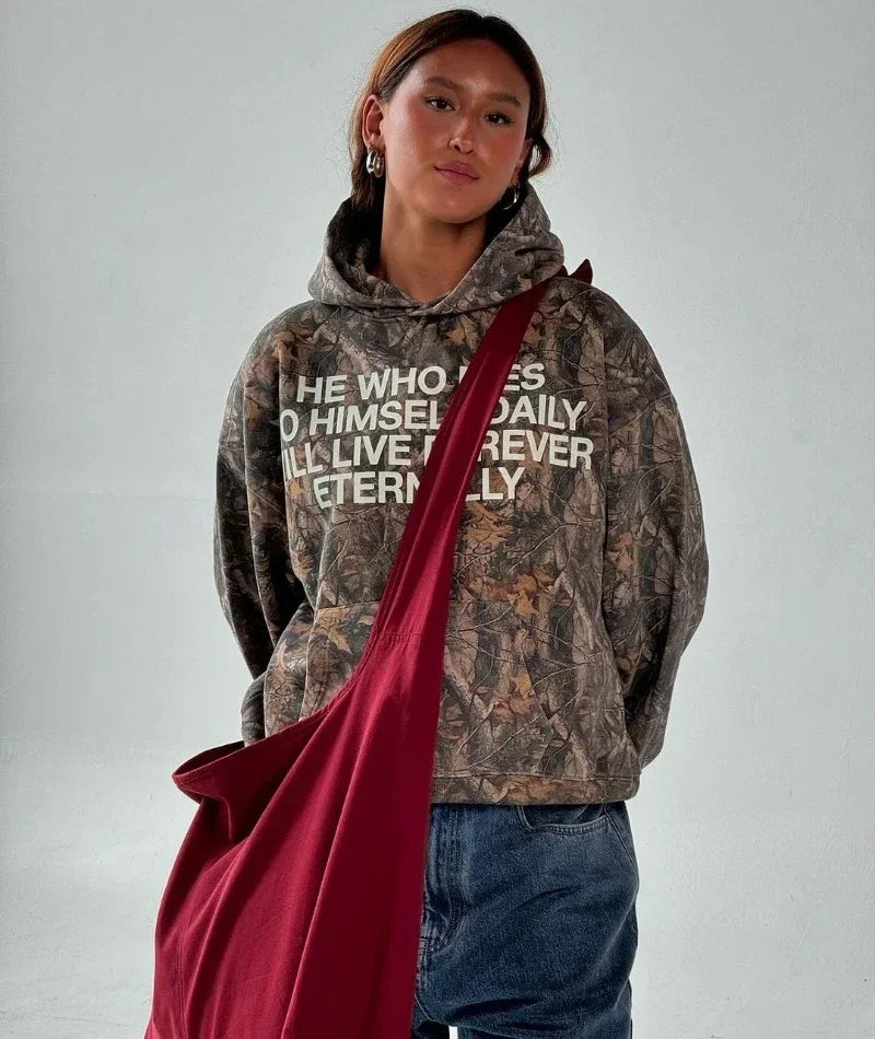 Luke 9:23 Camo Hoodie
