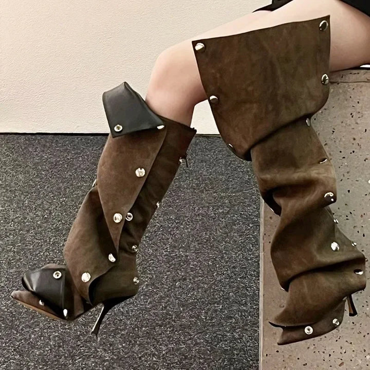 Cascading Fold Stilettos