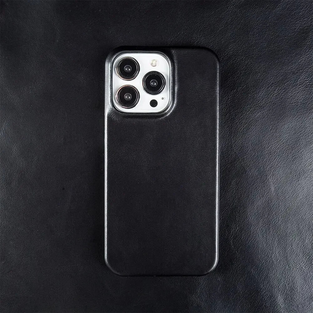 Hermann Oil Wax Leather iPhone Case