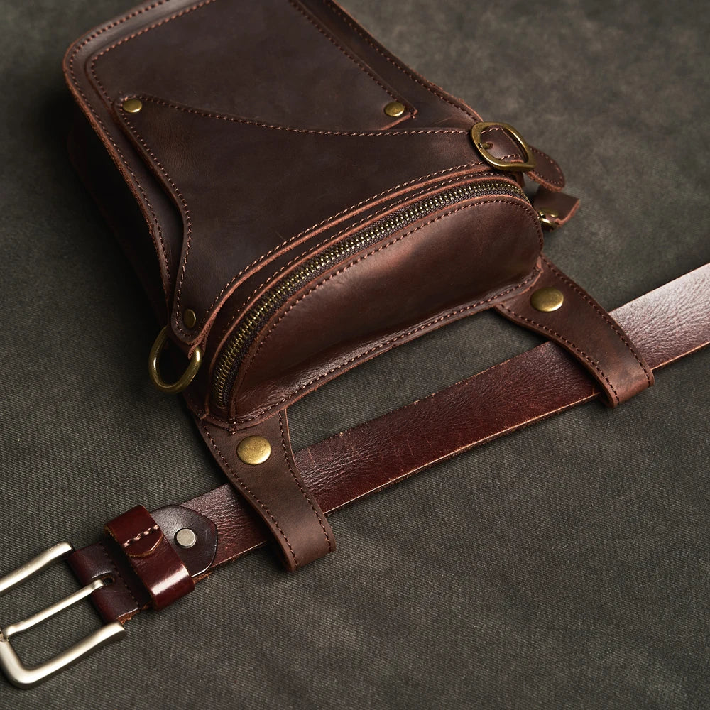Outrider Genuine Leather Waist Bag