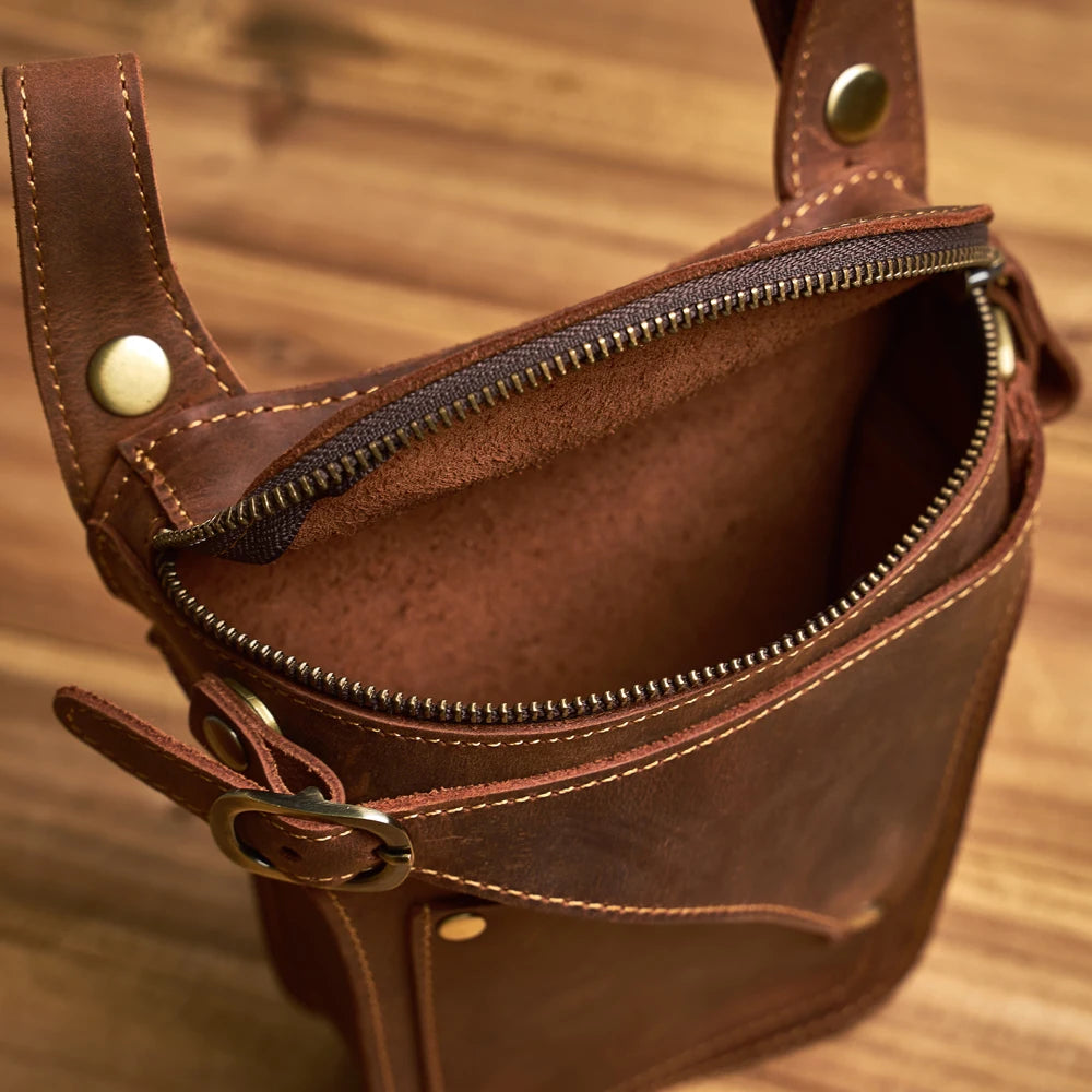 Outrider Genuine Leather Waist Bag
