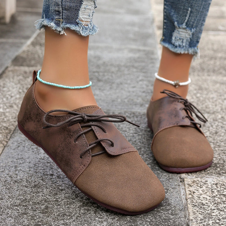 Silencia Leather Flats