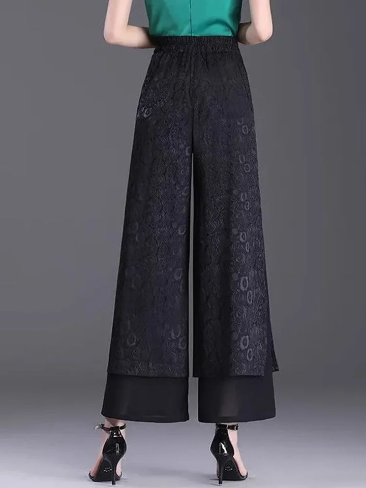 Palazzo Jacquard Trousers