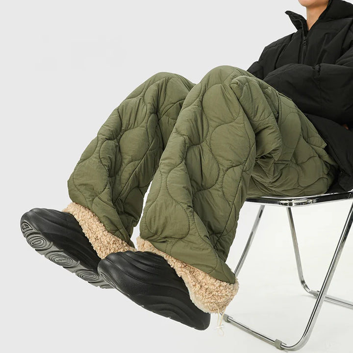 Wave Form Quilted Trousers