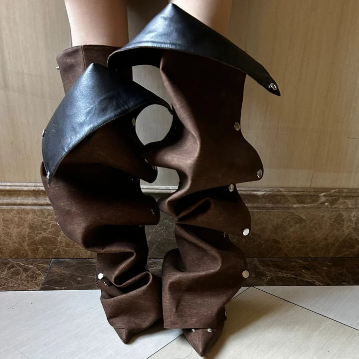 Cascading Fold Stilettos