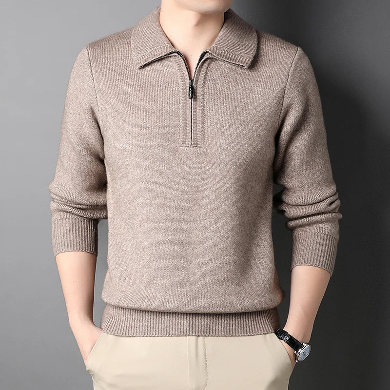 Ben London Cashmere Quarter Zip