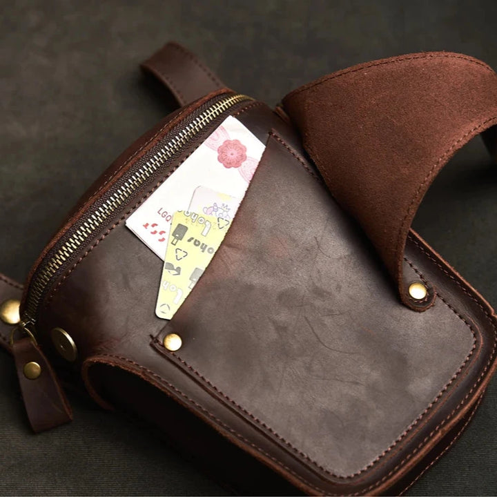 Outrider Genuine Leather Waist Bag