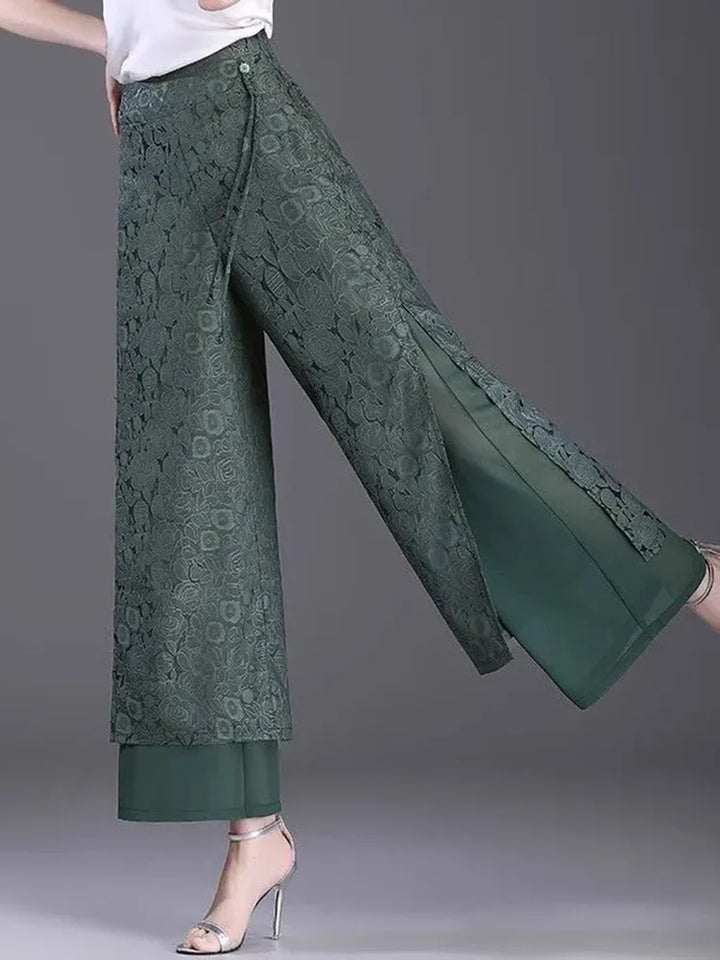 Palazzo Jacquard Trousers