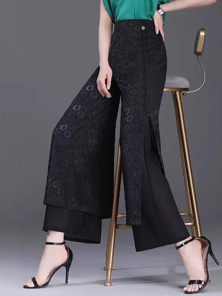 Palazzo Jacquard Trousers