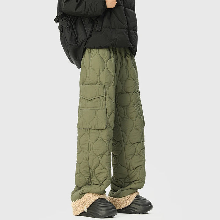 Wave Form Quilted Trousers