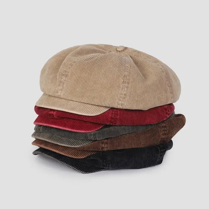 Newsboy Corduroy Cap