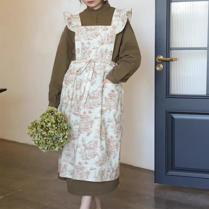 Vintage Toile Apron