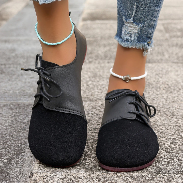 Silencia Leather Flats