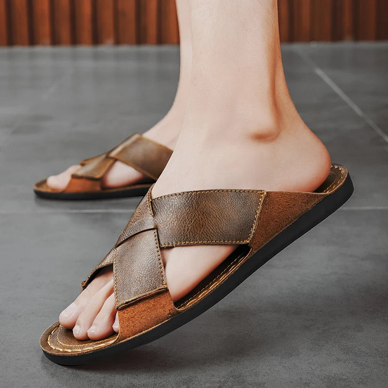 Leonardo Leather Sandals