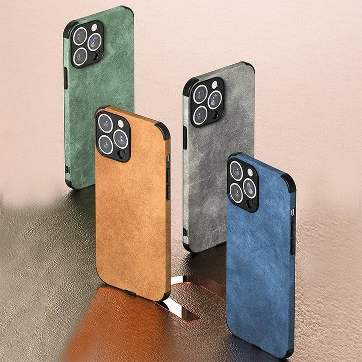 Atlas Tumbled Leather iPhone Case