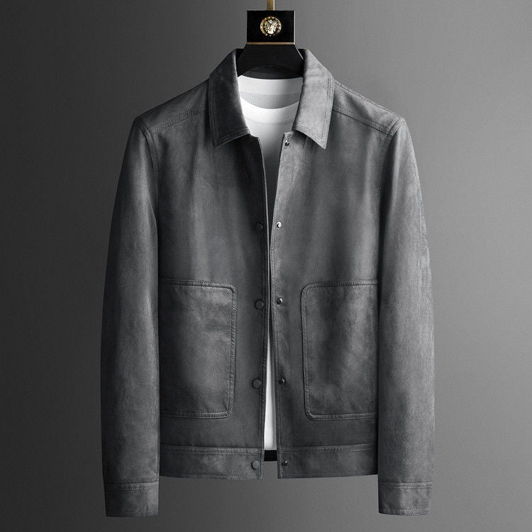 Jack Harrington Genuine Suede Leather Coat
