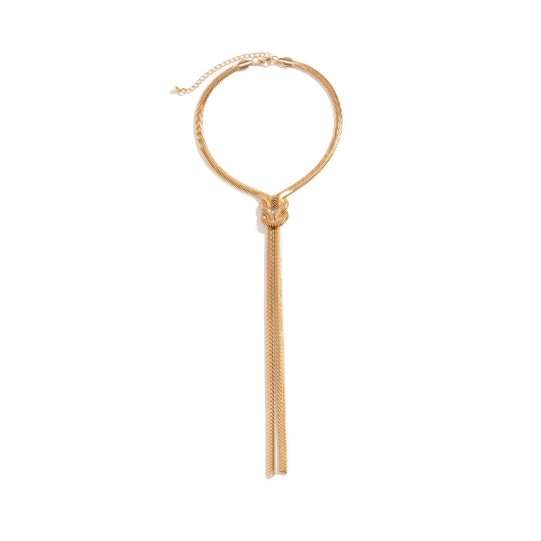 Serpent Lariat Necklace