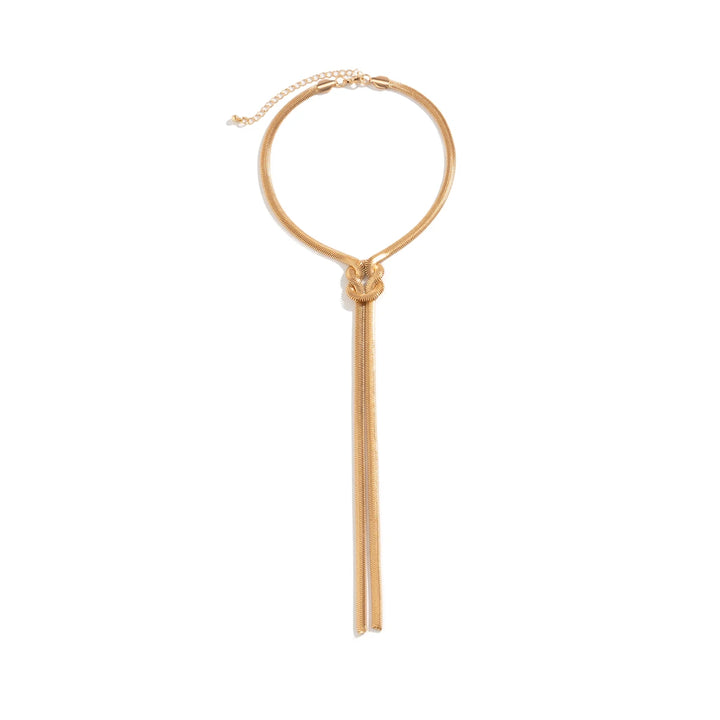 Serpent Lariat Necklace