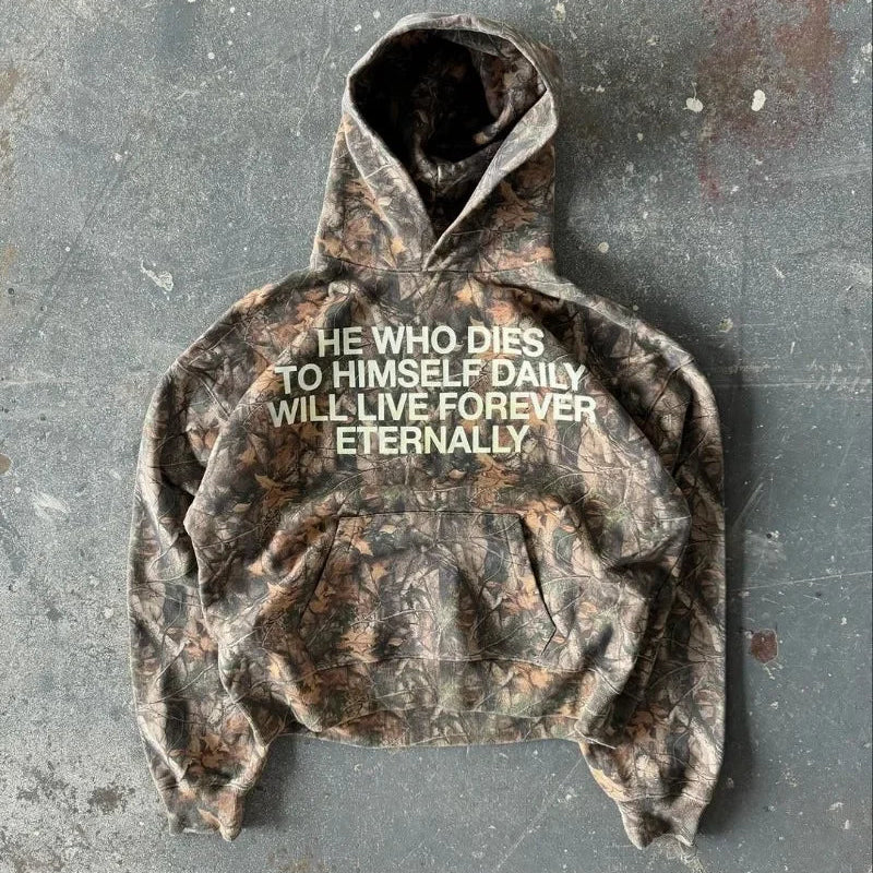 Luke 9:23 Camo Hoodie