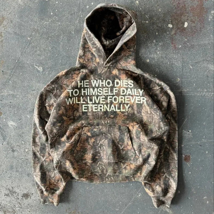 Luke 9:23 Camo Hoodie