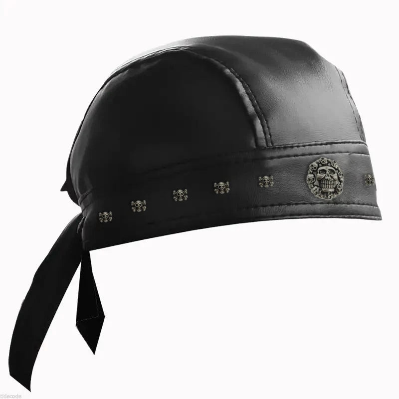 Phantom Rider Leather Bandana