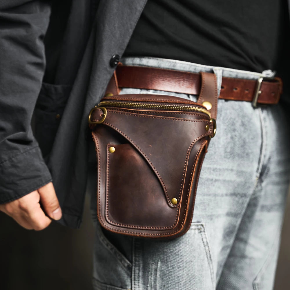 Outrider Genuine Leather Waist Bag